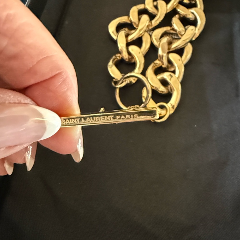 Saint Laurent Bold Gold Necklace - Picture 7 of 7